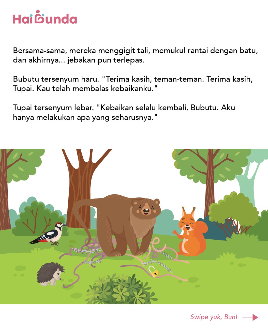 Cerita Fabel&colon; Bubutu dan Tupai Kecil