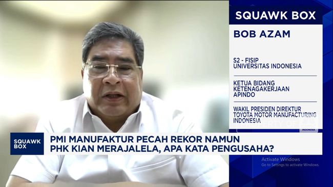 Pengusaha Soal PHK Merajalela Tapi PMI Manufaktur Pecah Rekor