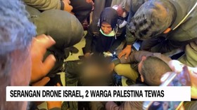 VIDEO: Serangan Drone Israel, 2 Warga Palestina Tewas