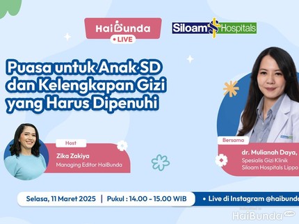 Serba-serbi Kebutuhan Gizi Anak SD saat Puasa, Bahas Bareng Dokter Gizi Yuk Bun