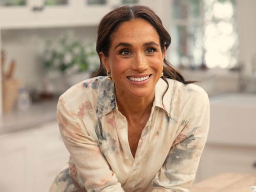 With Love, Meghan. Meghan, Duchess of Sussex in episode 108 of With Love, Meghan. Cr. Jake Rosenberg/Netflix © 2025