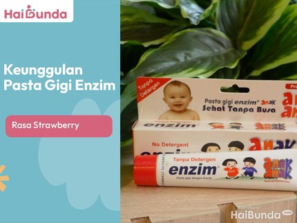 Pasta Gigi Enzim Strawberry, Bebas Bahan Kimia dan Disukai Anak