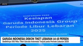 VIDEO: Garuda Indonesia Diskon Tiket Lebaran 14-19 Persen
