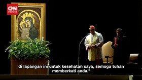 VIDEO: Momen Rekaman Suara Paus Fransiskus Diperdengarkan di Doa Malam