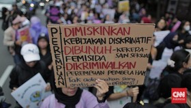 FOTO: Aksi Peringatan Hari Perempuan Sedunia
