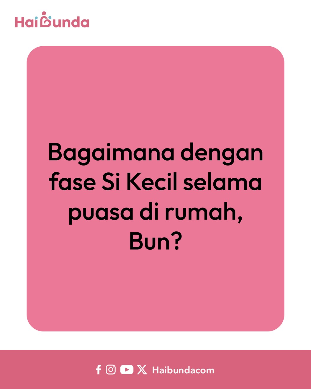 Fase Bocil saat Bulan Puasa
