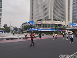 Suasana Bundaran HI Lengang Saat CFD di Ramadan, Warga: Lebih Leluasa