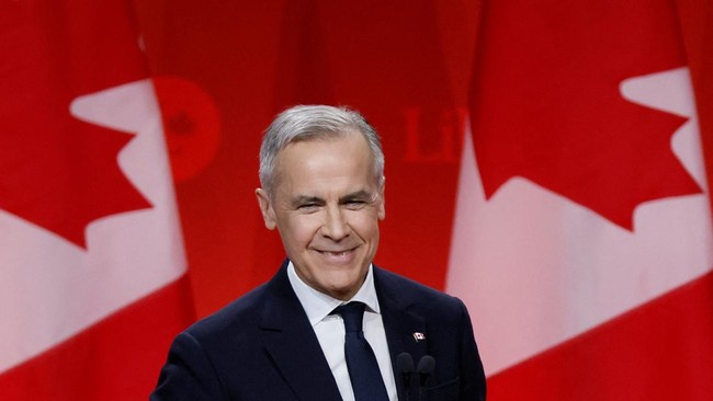 Menang pemilihan Partai Liberal, Mark Carney akan jadi PM Kanada gantikan Justin Trudeau.