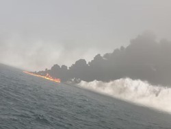 Ngeri Tabrakan Kapal Tanker-Kargo di Laut Utara, 32 Orang Luka