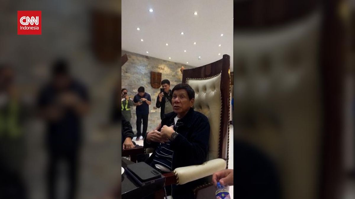 VIDEO: Eks Presiden Filipina Rodrigo Duterte Buka Suara Usai Ditangkap