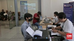 FOTO: Verifikasi Kesahihan Data Penumpang Mudik Gratis di Jakarta