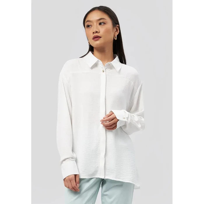 Executive Regular Fit Long Sleeve Shirt Off White