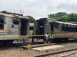 Penyebab Kebakaran 3 Gerbong di Stasiun Tugu Jogja Masih Misterius
