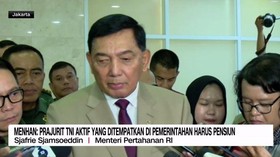 Menhan: Prajurit TNI Aktif Yang Ditempatkan di Pemerintahan, Pensiun!