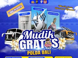 Kuota Mudik Gratis Polda Bali 1.000 Orang, Tersisa 229 Kursi Lagi