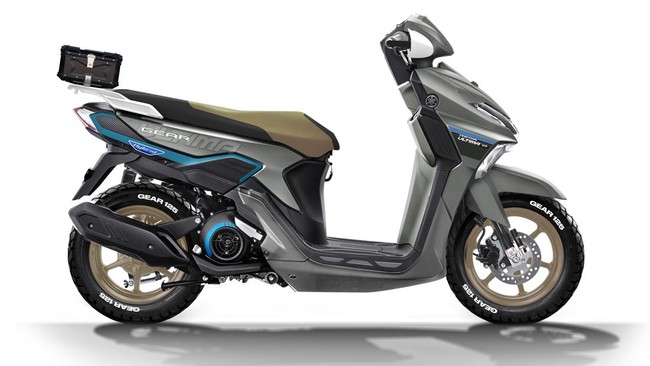 Katros Garage memodifikasi motor baru Yamaha Gear Ultima dengan konsep outdoor culture cuma pakai modal Rp5 juta.