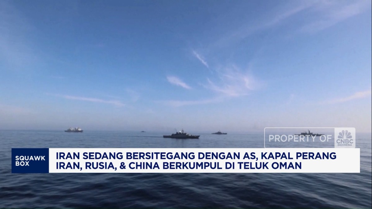 Video: Kapal Perang Iran, Rusia dan China Kumpul di Perairan Teluk Oman