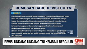 VIDEO: Revisi Undang-Undang TNI Kembali Bergulir