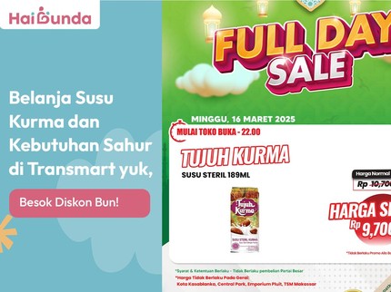 Belanja Susu Kurma dan Kebutuhan Sahur di Transmart Yuk, Besok Diskon Bun!