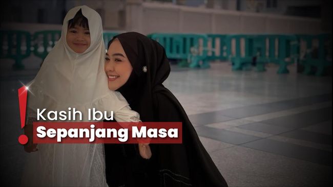 Momen Manis Ria Ricis Gendong Moana saat Tawaf di Makkah Dipuji Warganet