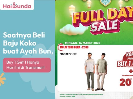 Saatnya Beli Baju Koko buat Ayah Bun, Buy 1 Get 1 Hanya Hari Ini di Transmart
