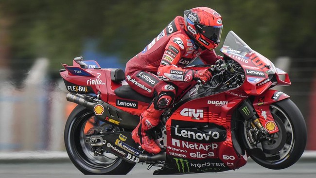 Marc Marquez belum terbendung di sesi practice MotoGP Argentina 2025 dengan mengalahkan Fabio Di Giannantonio. Sementara Francesco Bagnaia nyaris masuk Q1.