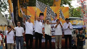 Dasco Didampingi Andre Lepas 100 Bus Pulang Basamo Gelombang Pertama