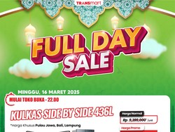 Kulkas Side by Side 436L Murah di Transmart Full Day Sale, Ini Harganya
