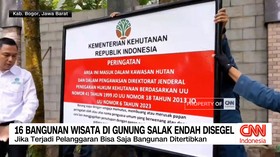 VIDEO: 16 Bangunan Wisata di Gunung Salak Endah Disegel