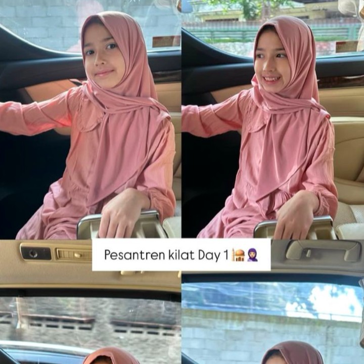 <p>Seraphina Rose Sumarnaningsih Soerjosoemarno, putri sulung Yasmine Wildblood, turut mengikuti pesantren kilat di bulan Ramadhan. Mengintip dari Instagram Stories sang Bunda, Seraphina tampak cantik mengenakan pakaian serba pink. "Pesantren kilat hari pertama," tulis sang Bunda. (Foto: Instagram: @yaswilblood)</p>