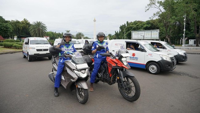 Suzuki Indonesia menyediakan 70 bengkel siaga selama periode mudik di Sumatera, Jawa, Bali, Kalimantan hingga Sulawesi.