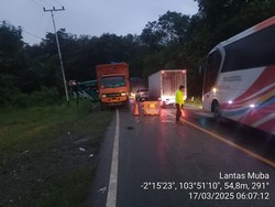 Kasus Laka Bus Handoyo VS Tronton di Muba Dihentikan