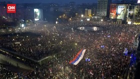 VIDEO: Ratusan Ribu Orang Demo di Serbia, Tentang Pemerintahan Vuvic
