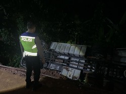 Dugaan Penyebab Bus Rombongan Pengajian Terguling Tewaskan 1 Orang di Wonogiri