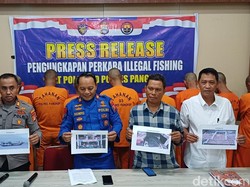 10 Pelaku Ilegal Fishing di Perairan Pangkep Ditangkap, 1 Kapal Disita