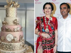 Mewah! Ada Kue 30 Kg di Ulang Tahun Pernikahan Mukesh Ambani