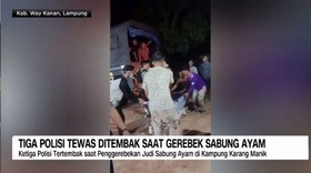 VIDEO: Tiga Polisi Tewas Ditembak Saat Gerebek Sabung Ayam