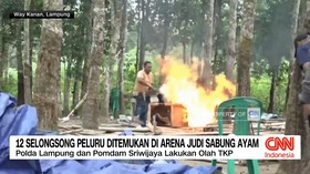 VIDEO: 12 Selongsong Peluru Ditemukan di Arena Judi Sabung Ayam