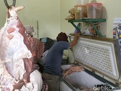 Kondisi Iga Tak Layak Konsumsi Temuan Satpol PP Saat Razia di Pasar Bendungan