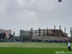 Penampakan Stadion Teladan Medan yang Penyelesaiannya Bakal Molor Lagi