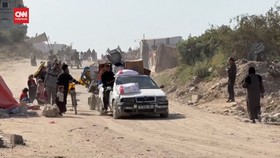 VIDEO: Warga Gaza Berbondong-bondong Evakuasi usai Serangan Israel
