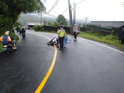 Tabrakan Maut di Baturiti Tabanan, Pemotor Tewas Terlindas Truk