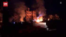 VIDEO: Yaman Porak-poranda Dibombardir AS, Houthi Klaim 53 Tewas