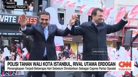 VIDEO: Polisi Tahan Wali Kota Istanbul, Rival Utama Erdogan