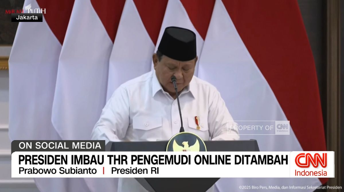 VIDEO: Presiden Imbau THR Pengemudi Online Ditambah