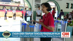 VIDEO: Stasiun Senen Terapkan Teknologi Pengenalan Wajah
