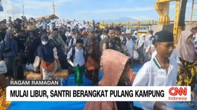 VIDEO: Mulai Libur, Santri Berangkat Pulang Kampung