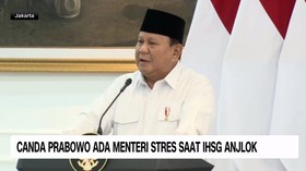 VIDEO: Canda Prabowo Ada Menteri Stres Saat IHSG Anjlok