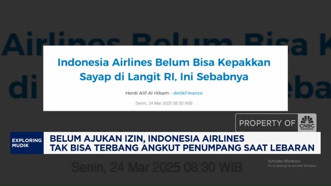 Belum Ada Izin, Indonesia Airlines Tak Bisa Terbang di Lebaran