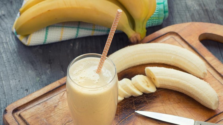 Ilustrasi jus pisang